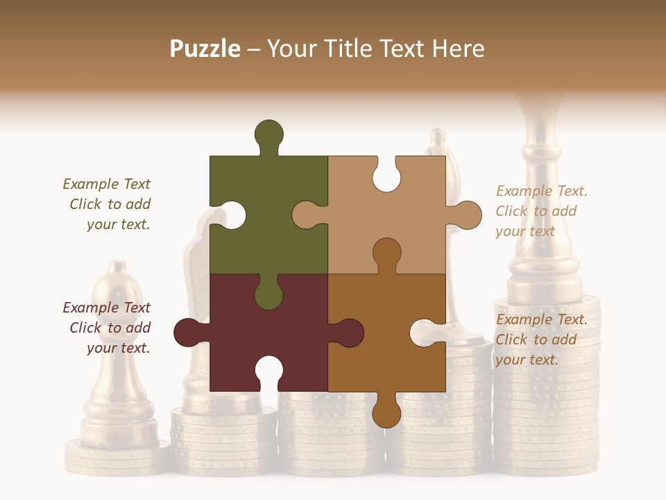 Golden Isolated Marketing PowerPoint Template