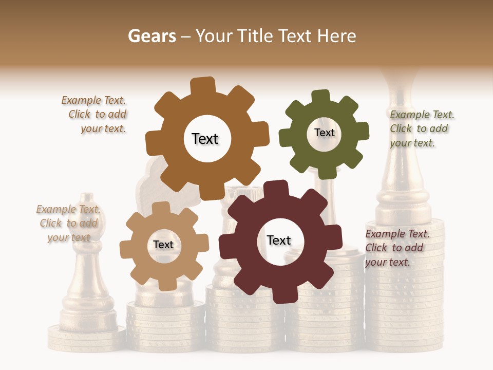 Golden Isolated Marketing PowerPoint Template