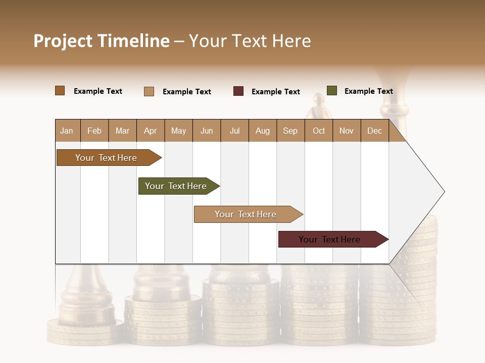 Golden Isolated Marketing PowerPoint Template