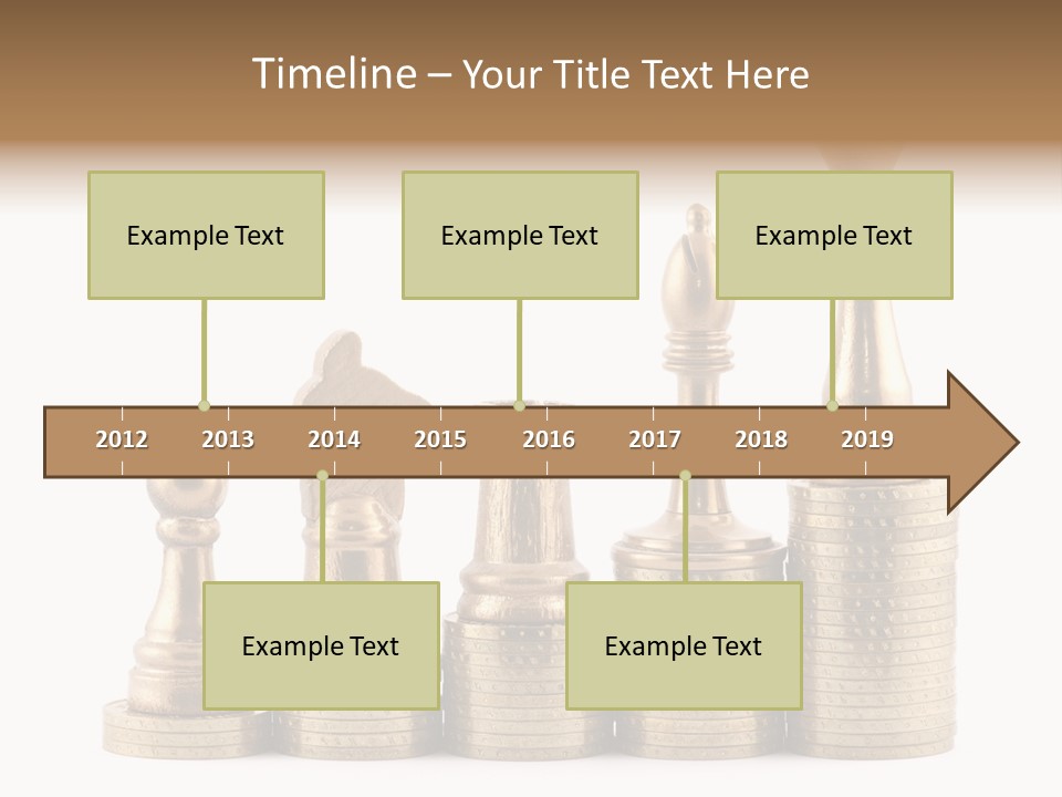 Golden Isolated Marketing PowerPoint Template
