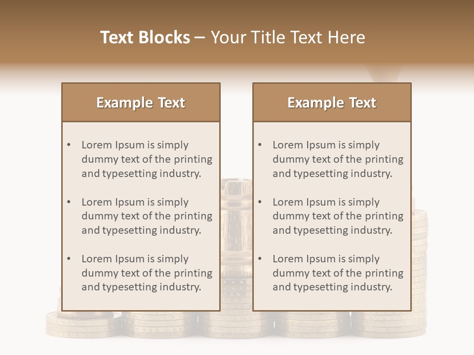 Golden Isolated Marketing PowerPoint Template