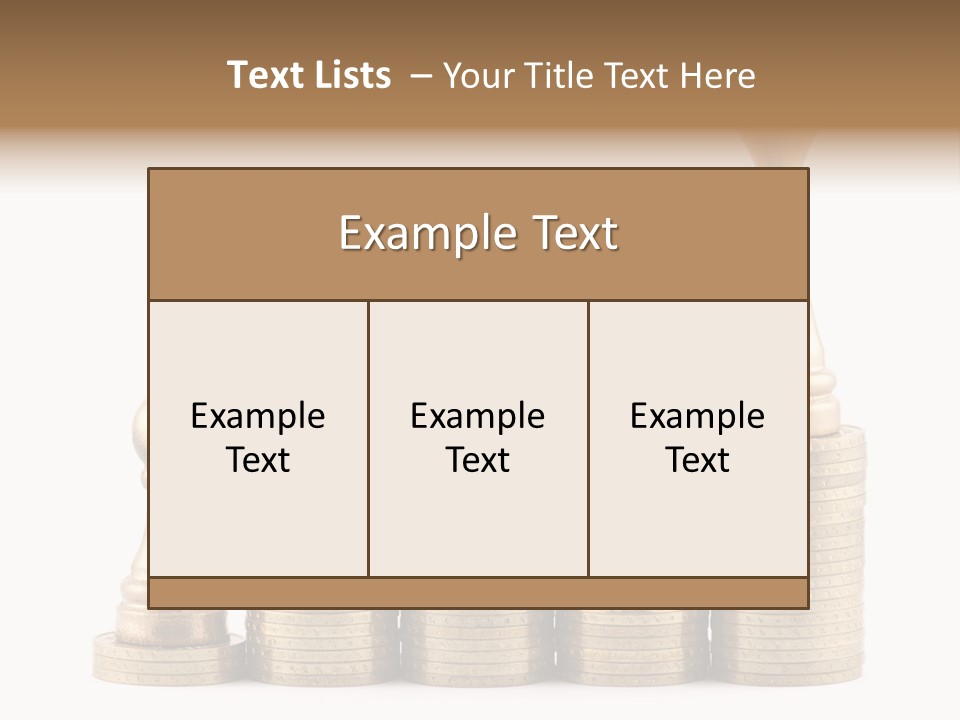 Golden Isolated Marketing PowerPoint Template