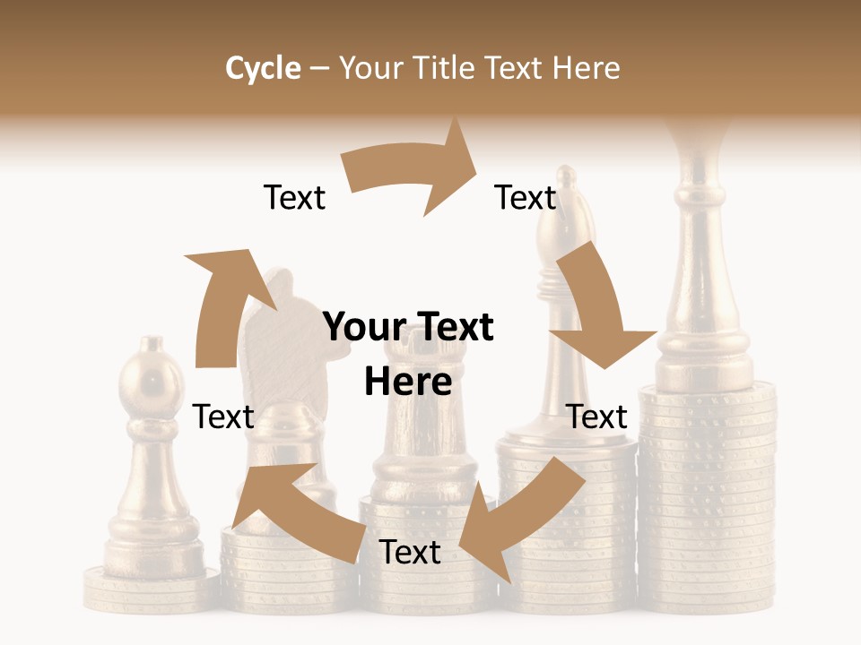 Golden Isolated Marketing PowerPoint Template