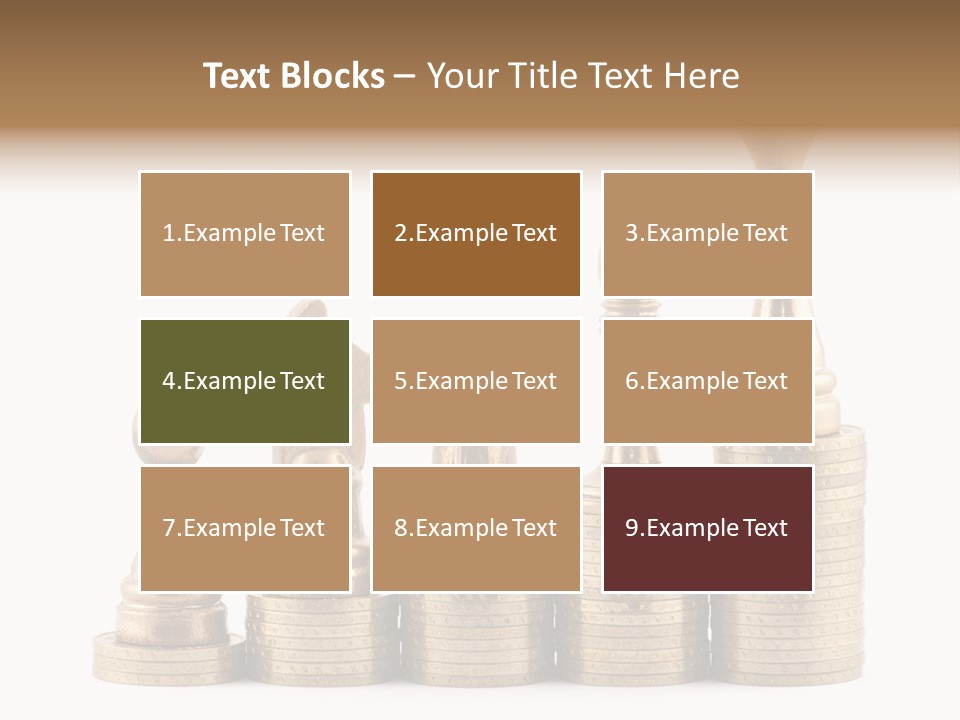 Golden Isolated Marketing PowerPoint Template