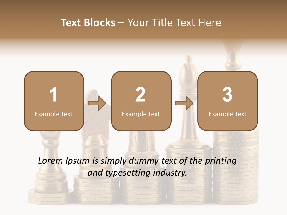 Golden Isolated Marketing PowerPoint Template