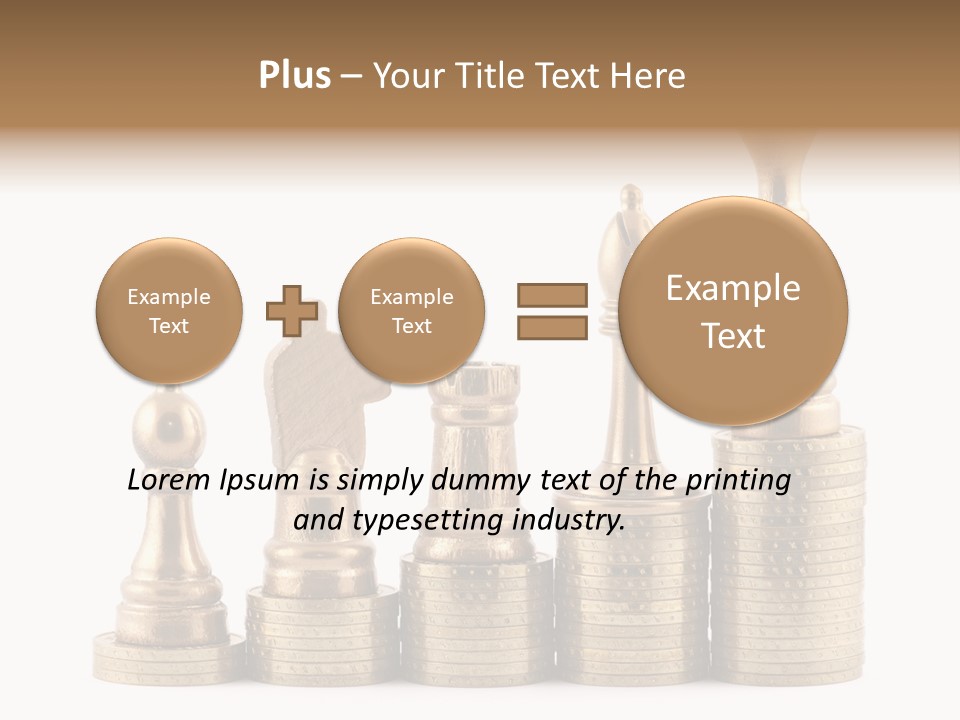 Golden Isolated Marketing PowerPoint Template