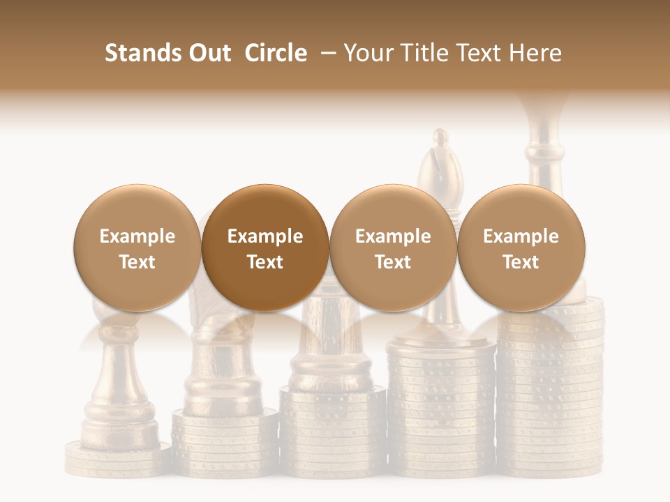 Golden Isolated Marketing PowerPoint Template