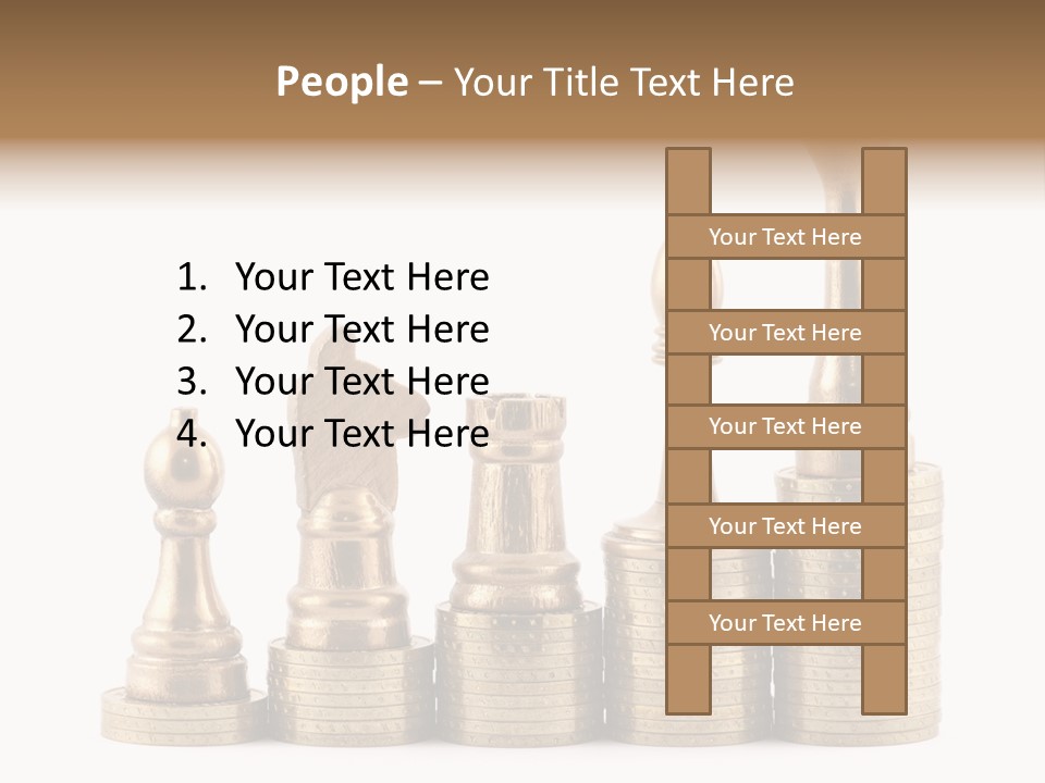 Golden Isolated Marketing PowerPoint Template