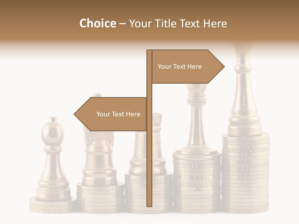 Golden Isolated Marketing PowerPoint Template