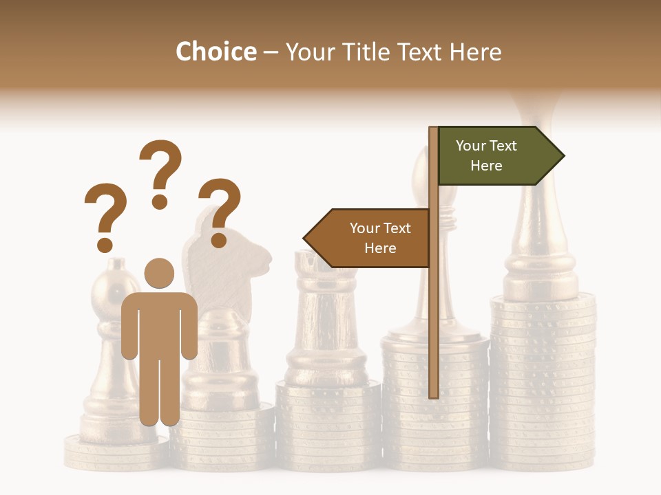 Golden Isolated Marketing PowerPoint Template