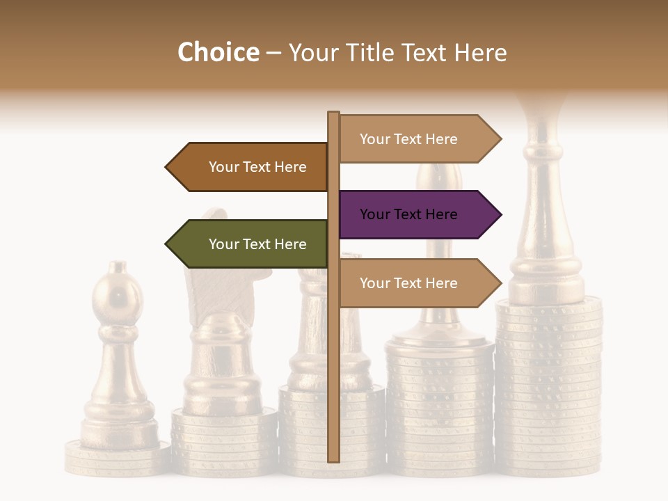 Golden Isolated Marketing PowerPoint Template