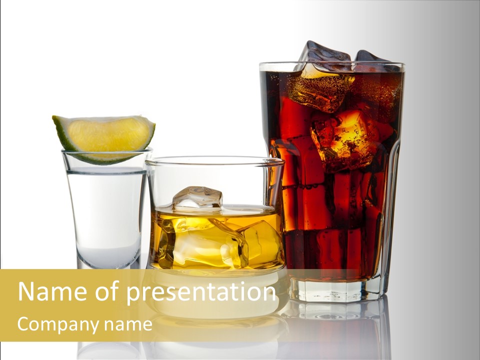 Bar Variety Cola PowerPoint Template