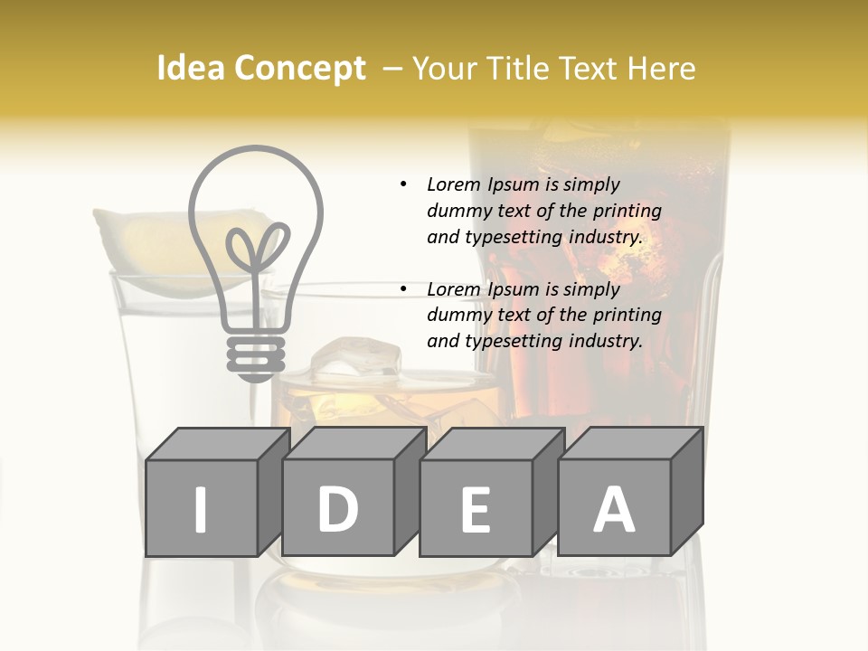 Bar Variety Cola PowerPoint Template