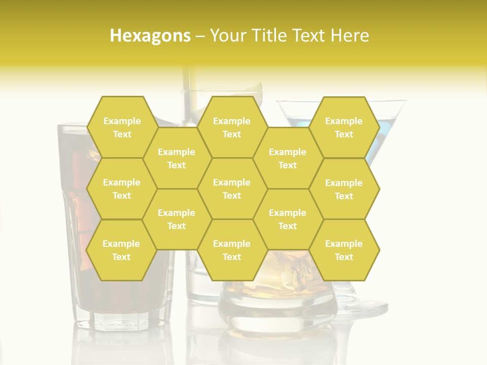 Whiskey Blue Color Image PowerPoint Template