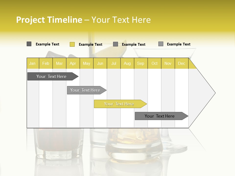 Whiskey Blue Color Image PowerPoint Template