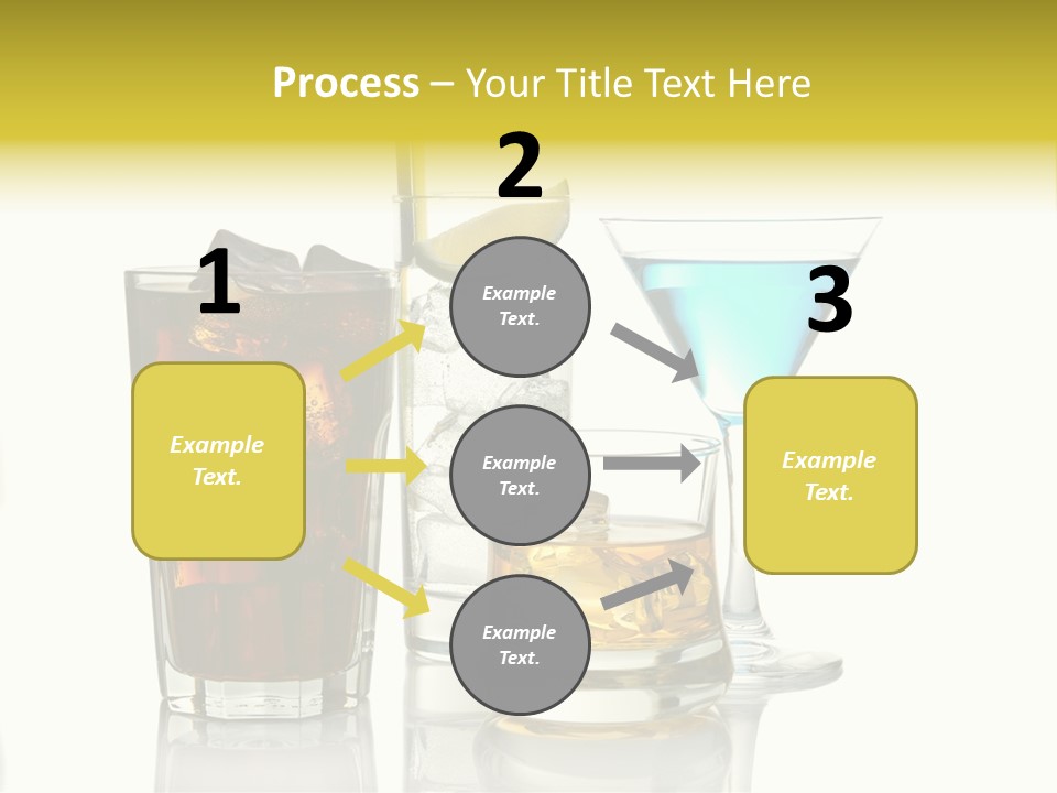 Whiskey Blue Color Image PowerPoint Template