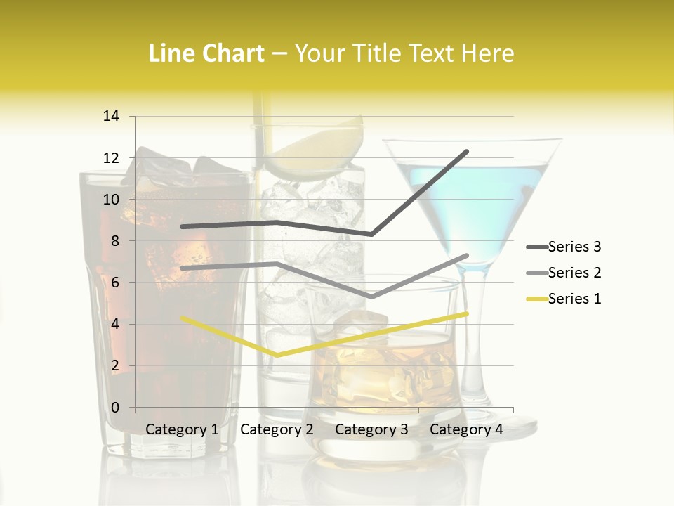 Whiskey Blue Color Image PowerPoint Template
