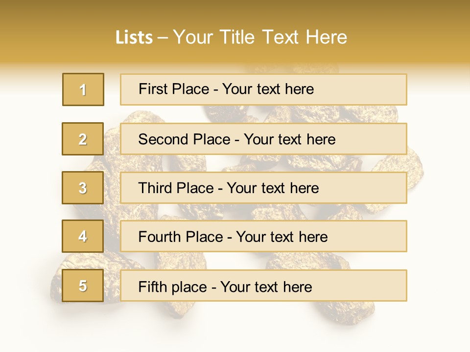Nugget Heap Aurum PowerPoint Template