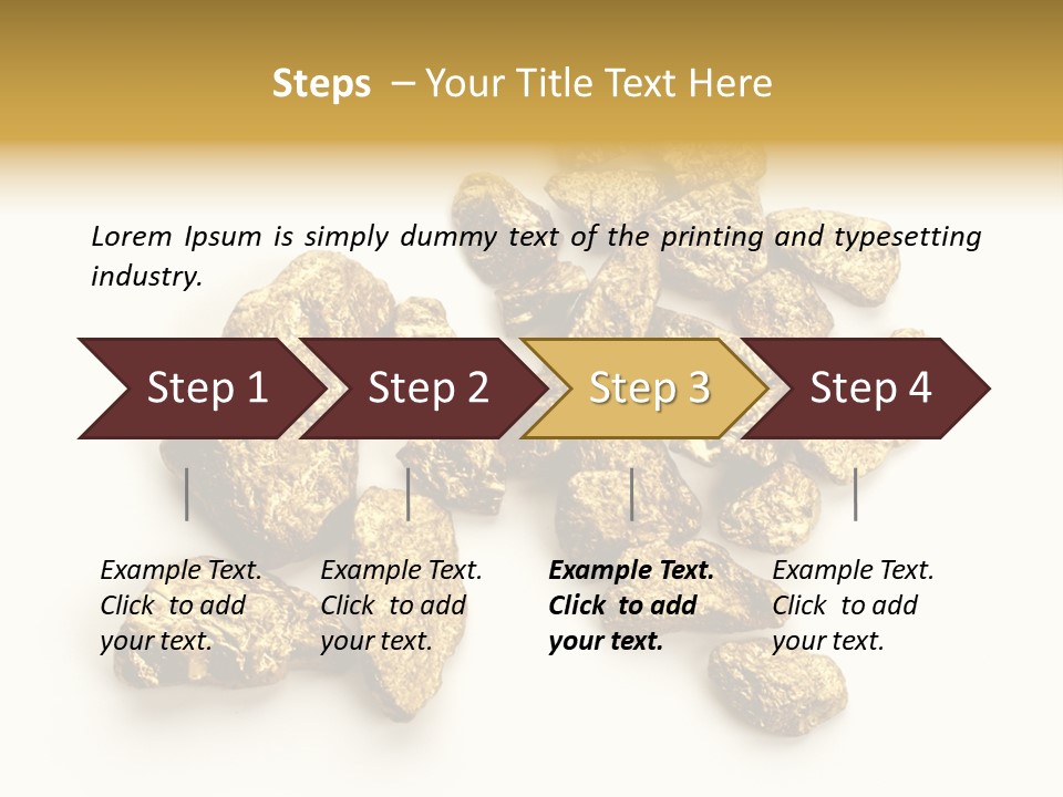 Nugget Heap Aurum PowerPoint Template