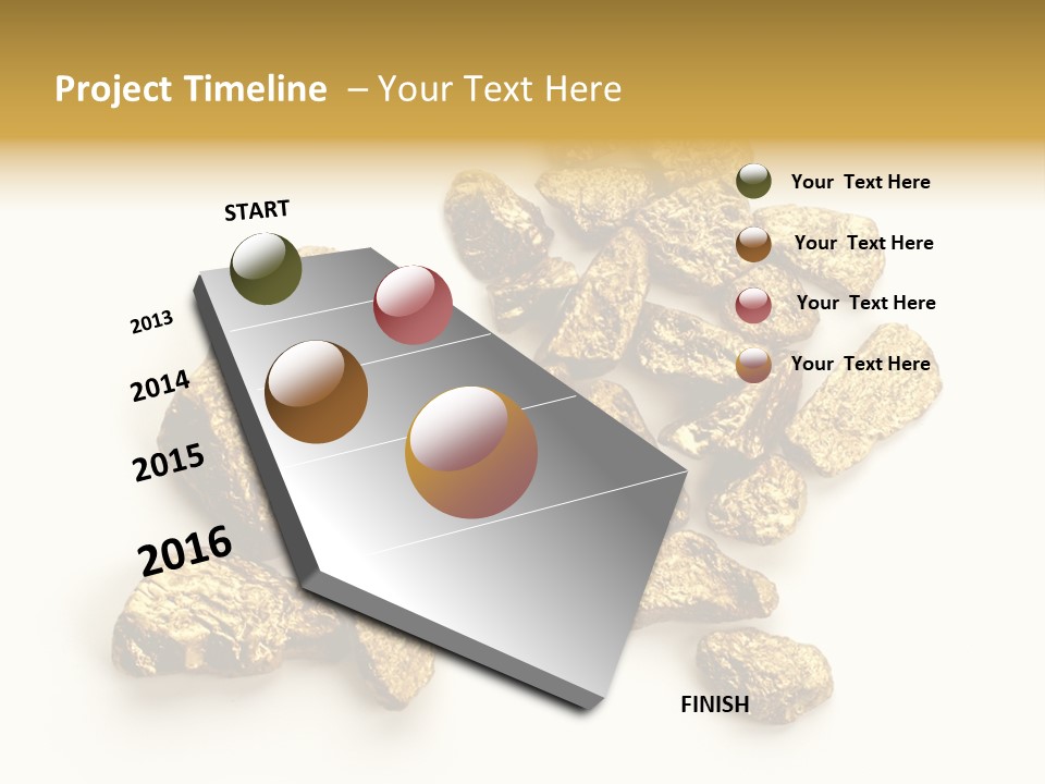 Nugget Heap Aurum PowerPoint Template