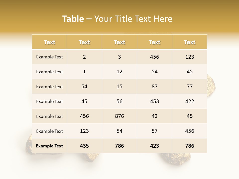 Nugget Heap Aurum PowerPoint Template