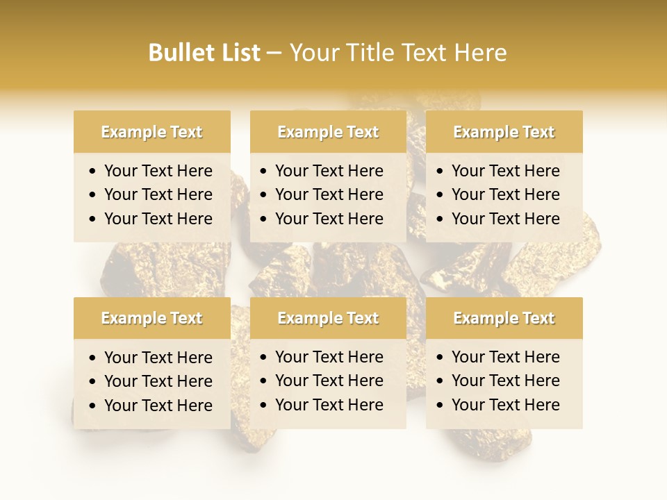 Nugget Heap Aurum PowerPoint Template