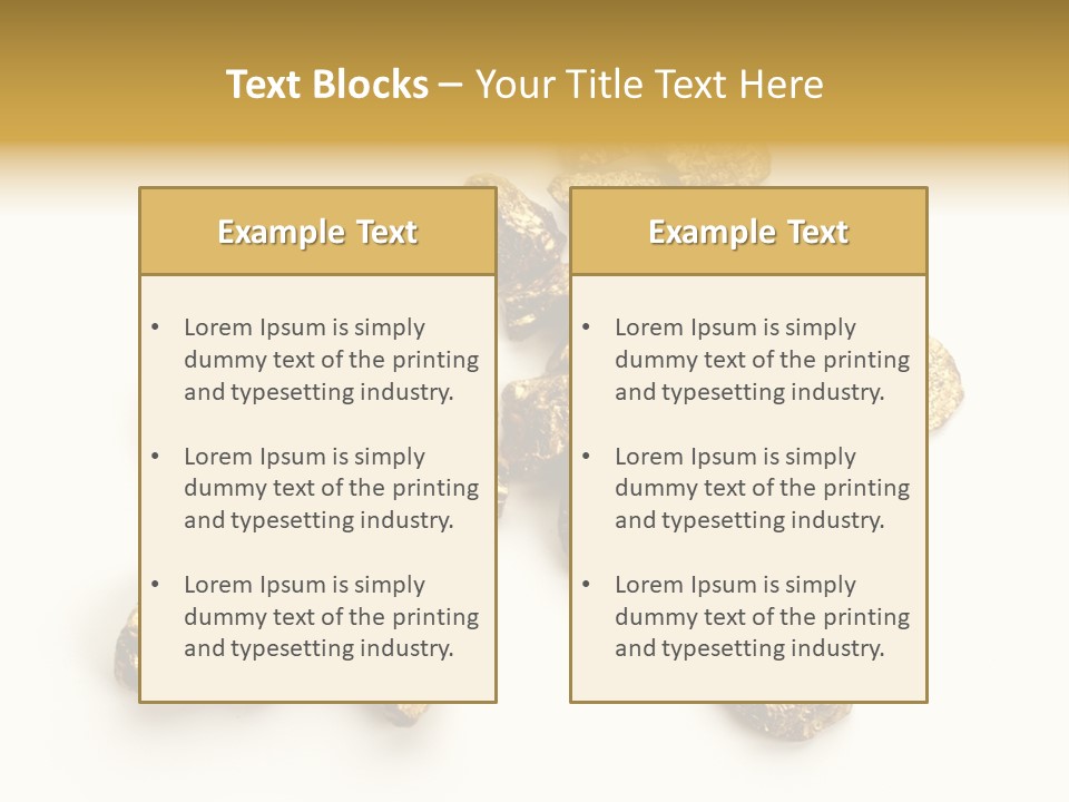 Nugget Heap Aurum PowerPoint Template