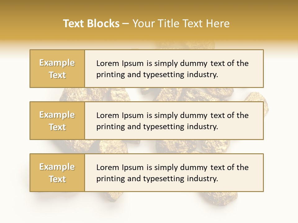 Nugget Heap Aurum PowerPoint Template
