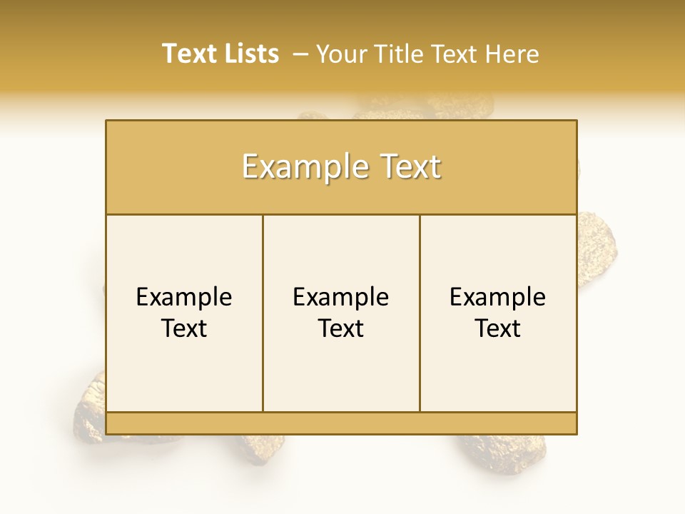 Nugget Heap Aurum PowerPoint Template