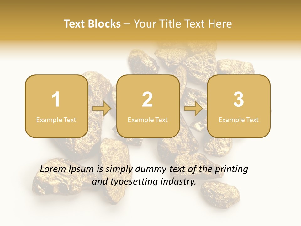 Nugget Heap Aurum PowerPoint Template