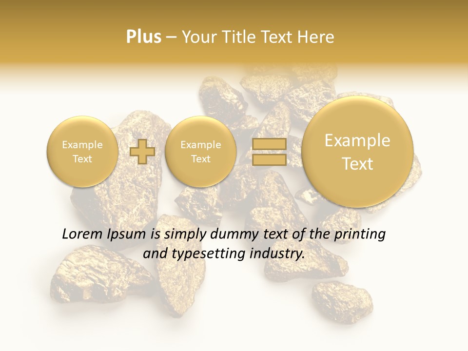 Nugget Heap Aurum PowerPoint Template