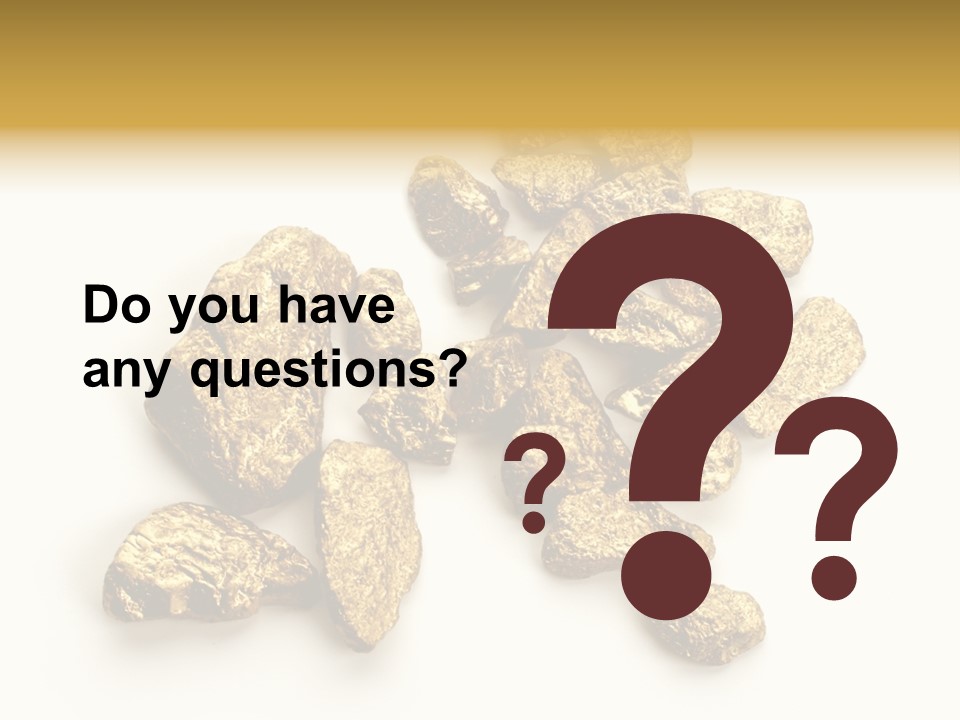 Nugget Heap Aurum PowerPoint Template