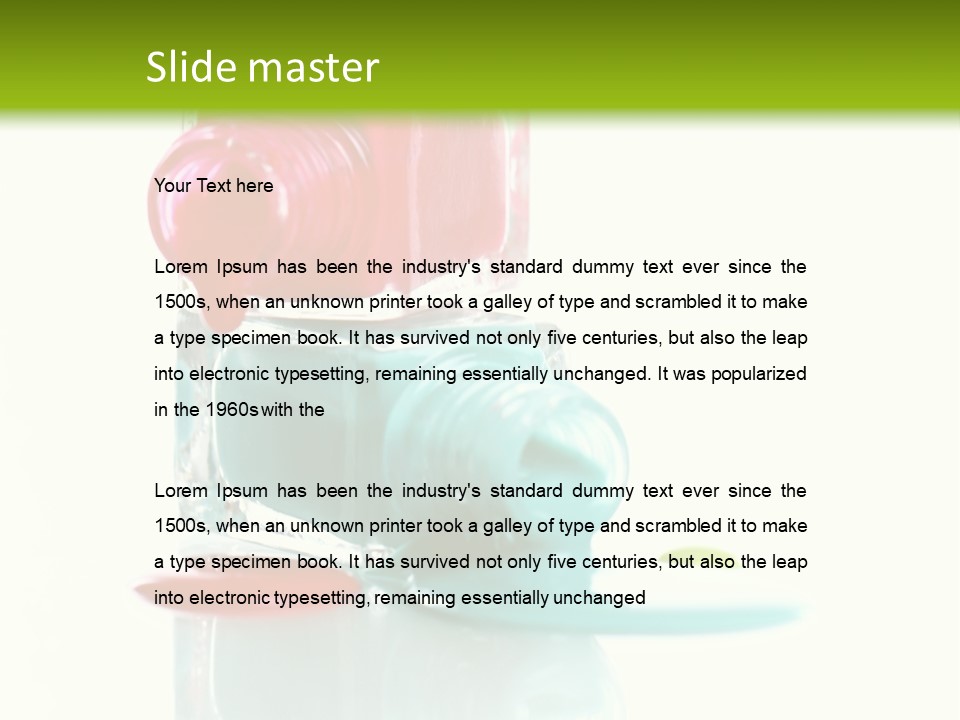 Make Nail Splash PowerPoint Template