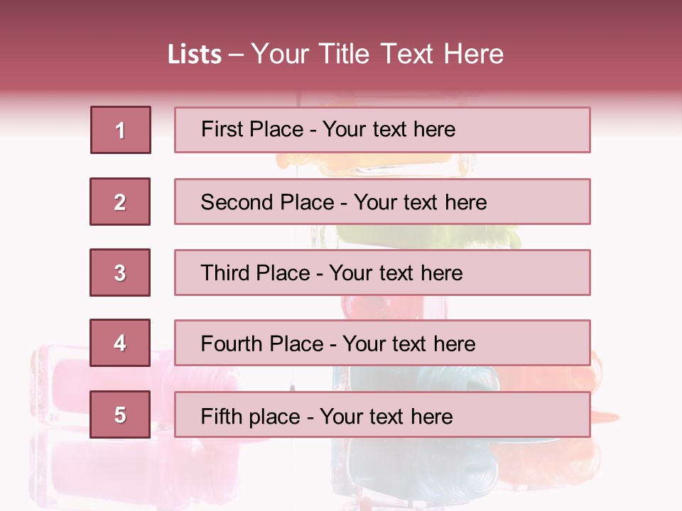 Splash Color Manicure PowerPoint Template