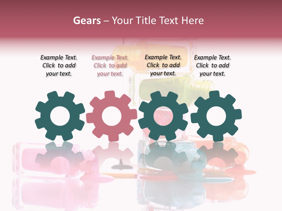 Splash Color Manicure PowerPoint Template