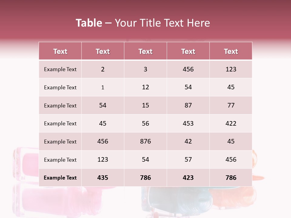 Splash Color Manicure PowerPoint Template