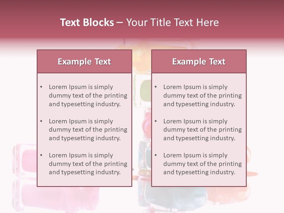 Splash Color Manicure PowerPoint Template