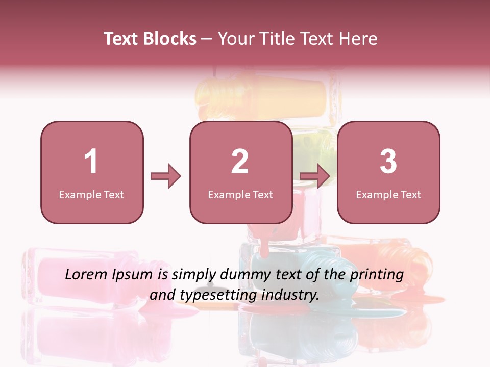 Splash Color Manicure PowerPoint Template