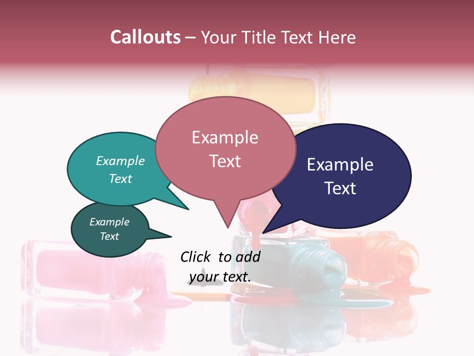 Splash Color Manicure PowerPoint Template