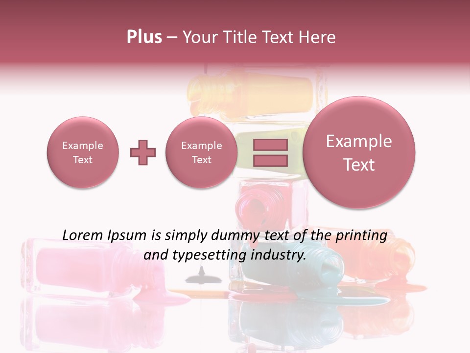 Splash Color Manicure PowerPoint Template