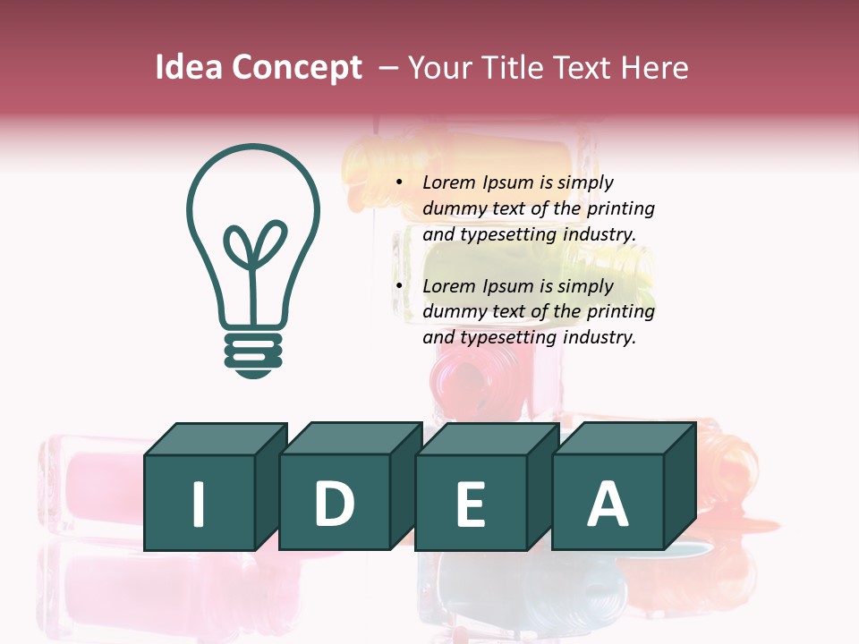 Splash Color Manicure PowerPoint Template