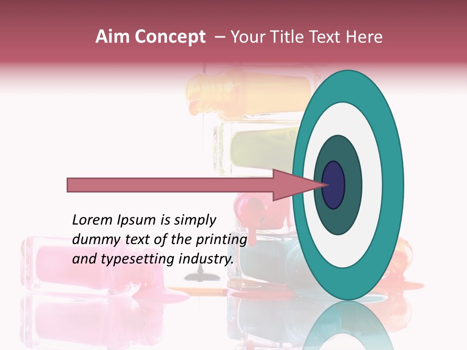 Splash Color Manicure PowerPoint Template