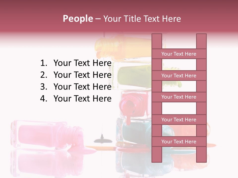 Splash Color Manicure PowerPoint Template