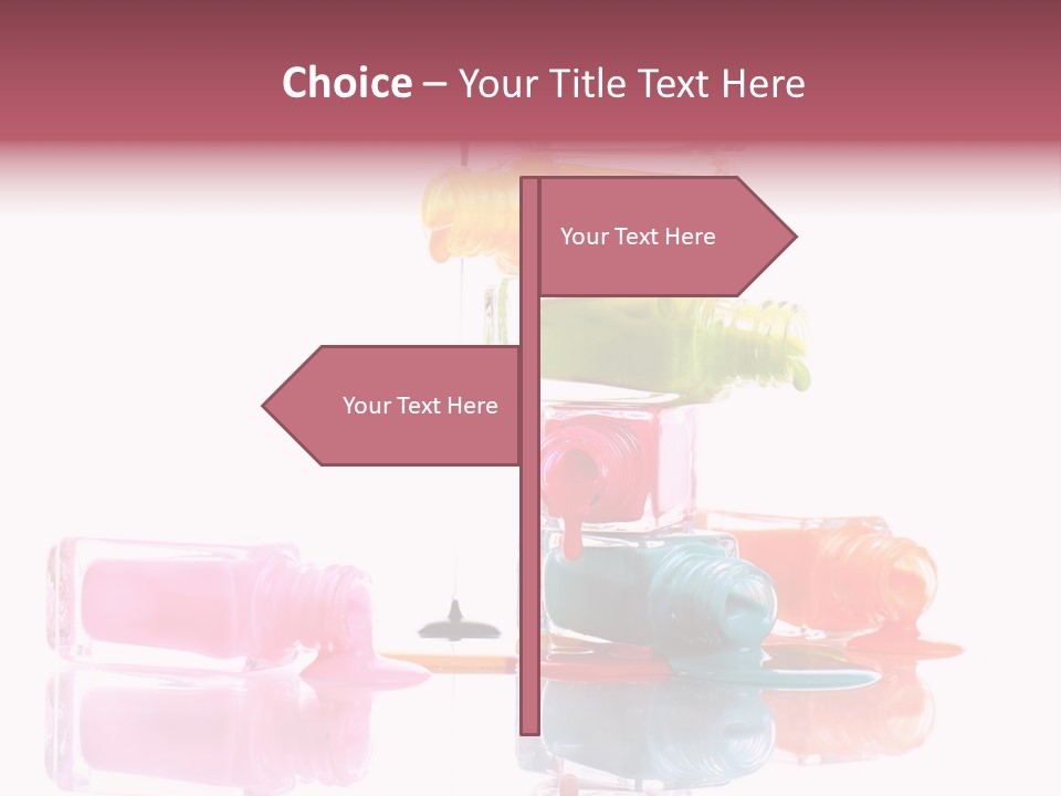 Splash Color Manicure PowerPoint Template
