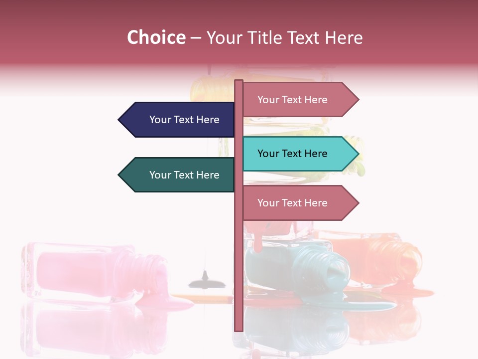 Splash Color Manicure PowerPoint Template