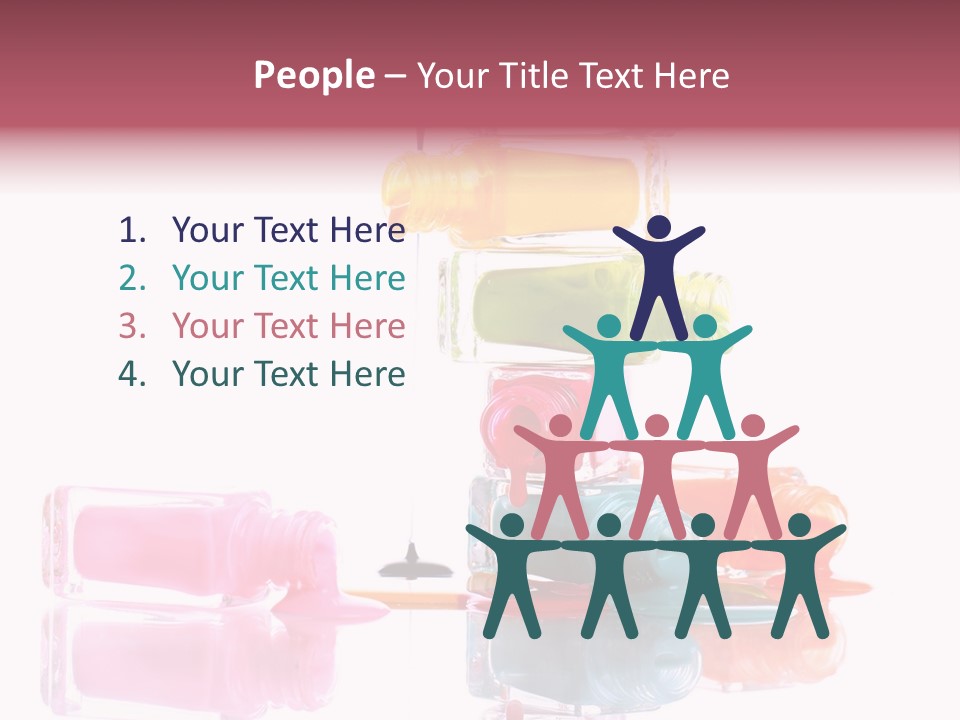 Splash Color Manicure PowerPoint Template