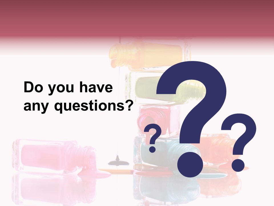 Splash Color Manicure PowerPoint Template