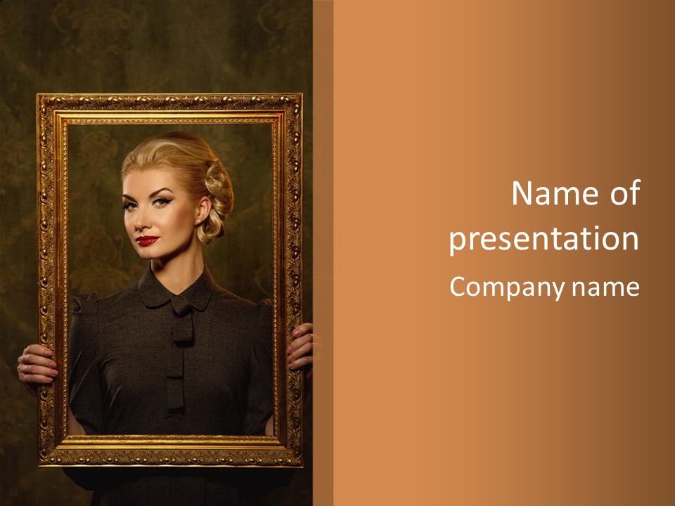 Looking Beautiful  PowerPoint Template