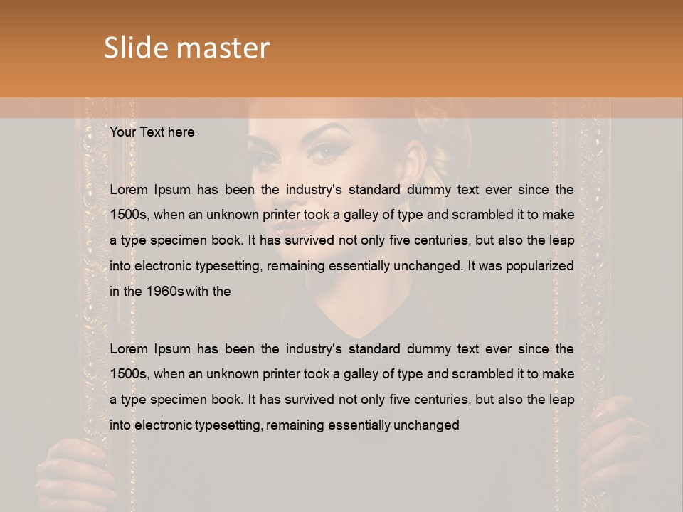 Looking Beautiful  PowerPoint Template