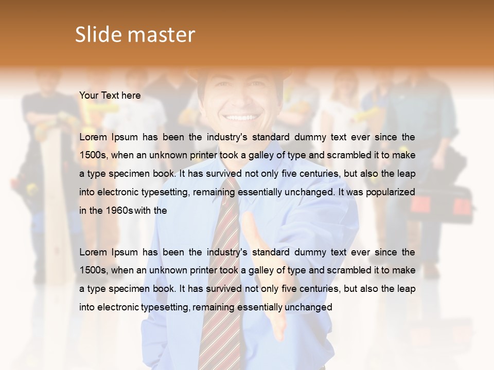 Technical Renewal Men PowerPoint Template